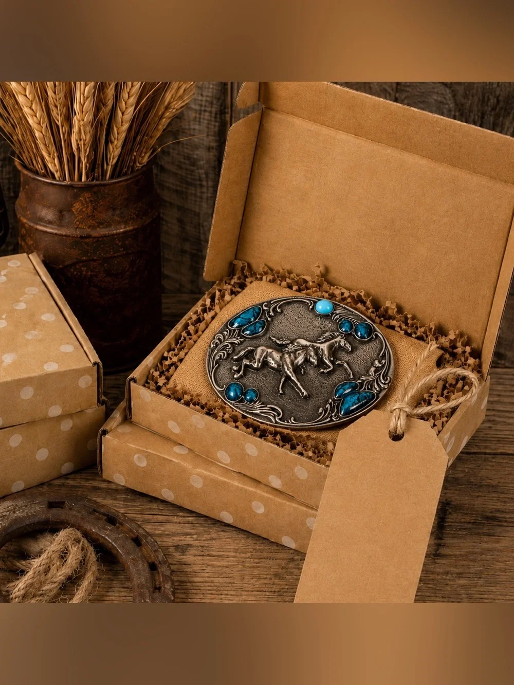 Belt buckle western style